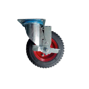 Bánh xe đẩy cao su đặc CP111 xoay có khóa