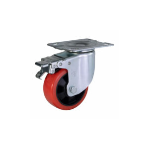 Bánh xe đẩy nhựa PU CP037 lõi nhựa xoay có khóa
