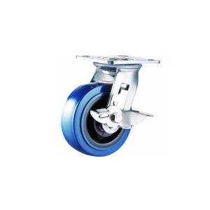 Bánh xe đẩy nhựa TPR đàn hồi CP068 khóa ngang