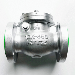 Van 1 chiều gang KITZ 10FCOU - JIS10K, lá lật (swing), bích JIS10K, đĩa inox
