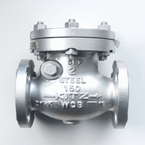 Van 1 chiều thép KITZ 300SCOS – CLASS300, swing check thân thép đĩa Cr, bích ANSI 300# RF