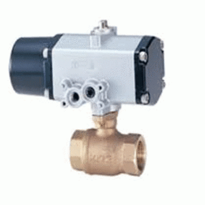 Van bi điều khiển khí nén KITZ CS-TE – JIS10K, đầu spring return, thân đồng đệm PTFE