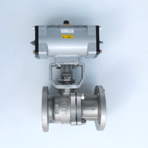 Van bi inox 3 mảnh điều khiển khí nén KITZ FA-3011L - tác động đôi, bích JIS10K
