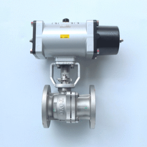 Van bi inox 3 mảnh điều khiển khí nén KITZ FAS-3011L - tác động đơn (fail-safe), bích JIS10K
