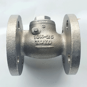 Van Một Chiều Inox TOYO 804J – JIS10K bích, lá lật swing, SCS13