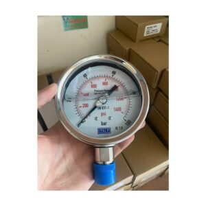 Đồng Hồ Áp Suất Italy Phi 100mm Full Inox 0-100 bar
