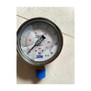 Đồng Hồ Áp Suất Italy Phi 100mm Full Inox 0-16 bar