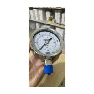 Đồng Hồ Áp Suất Italy Phi 100mm Full Inox 0-1 bar