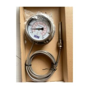 Đồng Hồ Đo Nhiệt Độ Dây Italy Phi 100 Inox 304 Dây 3m 0-600°C