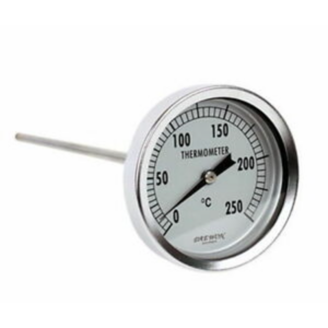 Đồng hồ nhiệt độ DAEWON vỏ thép mạ crom que dò inox