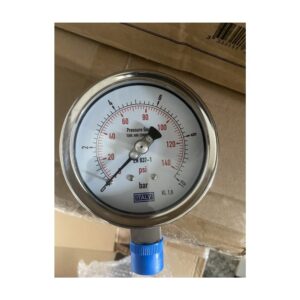 Đồng Hồ Áp Suất Italy Phi 100mm Full Inox 0-10 bar