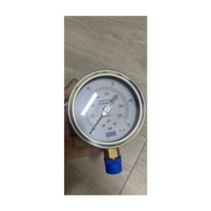 Đồng Hồ Áp Suất Italy Phi 100mm Vỏ Inox – Chân đồng 0-25 bar