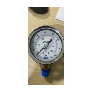 Đồng Hồ Áp Suất Italy Phi 100mm Vỏ Inox – Chân đồng 0-160 bar
