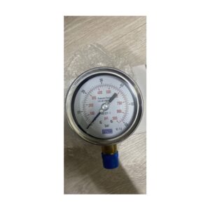 Đồng Hồ Áp Suất Italy Phi 100mm Vỏ Inox – Chân đồng 0-60 bar