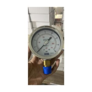 Đồng Hồ Áp Suất Italy Phi 100mm Vỏ Inox – Chân đồng 0-16 bar