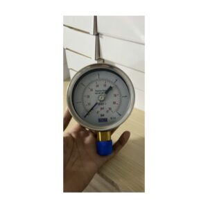 Đồng Hồ Áp Suất Italy Phi 100mm Vỏ Inox – Chân đồng 0-6 bar