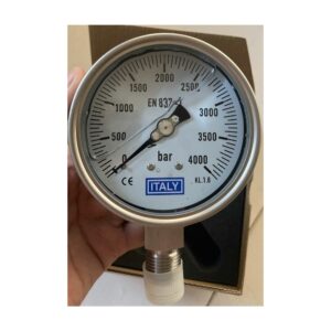Đồng Hồ Áp Suất Italy Phi 100mm Full Inox 316 0-4000 bar
