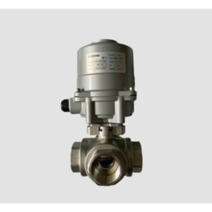 Van bi inox 3 ngả kiểu L-port đóng mở điện Flowinn